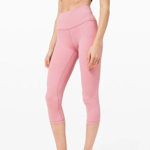 NWOT Lululemon Pink Taupe Align Crop Leggings 21